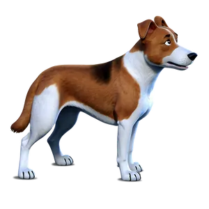 Loyal Dog Cartoon PNG Jhk