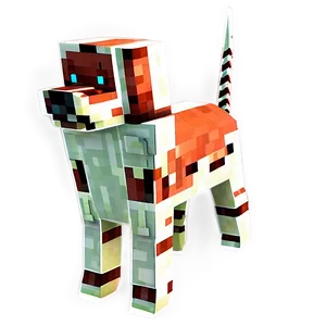 Loyal Minecraft Dog Png 06262024 PNG image