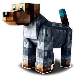 Loyal Minecraft Dog Png 98 PNG image