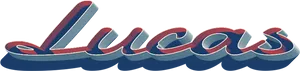 Luca Movie Title Graphic PNG