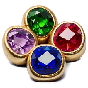 Lucky Gemstone Charms PNG 06122024