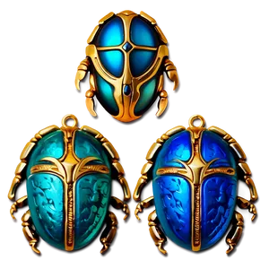 Lucky Scarab Charms PNG Voi