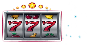 Lucky Sevens Slot Machine Win PNG image