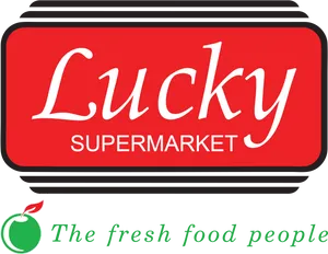 Lucky Supermarket Logo PNG image