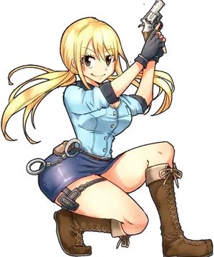 Lucy Heartfilia Anime Character Pose PNG image