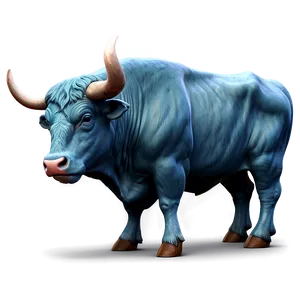 Lumbering Bull Illustration PNG Nhf PNG