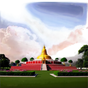 Lumbini Sacred Garden Png 06262024 PNG image