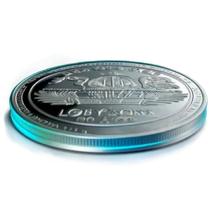 Luminescent Silver Coin PNG 06272024