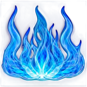 Luminous Blue Flames Png 25 PNG image