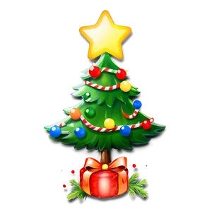 Luminous Cute Christmas Tree Decoration PNG Ghw92 PNG