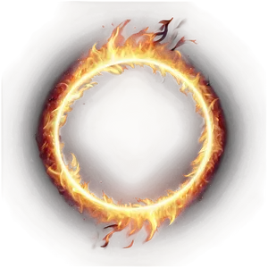 Luminous Fire Circle PNG 06272024 PNG