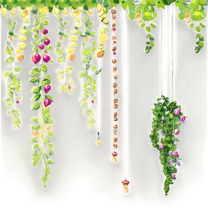 Luminous Hanging Vines PNG image