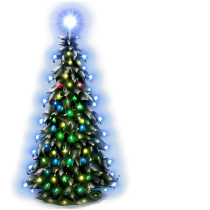 "luminous Lighted Christmas Tree PNG" 04302024