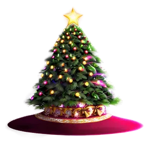 "luminous Lighted Christmas Tree PNG" 76