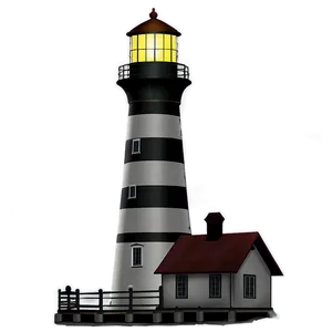 Luminous Lighthouse Building PNG Wew PNG