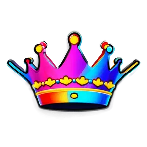 Luminous Neon Crown Symbol Png 06272024 PNG image