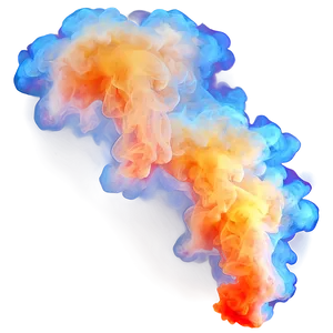 Luminous Orange Smoke Effect Png Awv PNG image