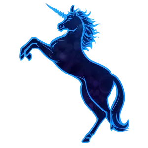 Luminous Unicorn Silhouette PNG 06282024 PNG
