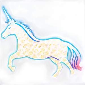 Luminous Unicorn Silhouette PNG 06282024