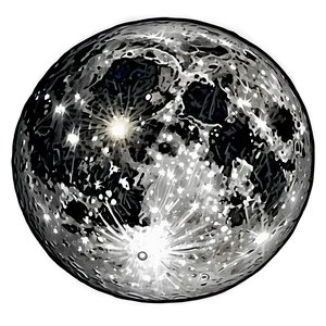 Lunar Beauty Full Moon PNG Qsf