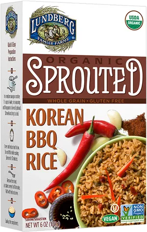 Lundberg Korean B B Q Rice Package PNG