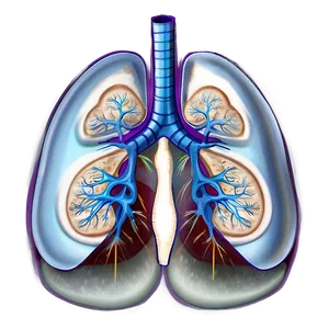 Lung Structure Illustration Png 16 PNG image