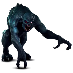 Lurking Shadow Monster PNG Hrq