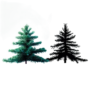 Lush Christmas Tree Silhouette PNG Uqu33 PNG