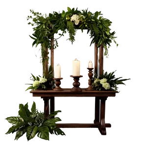 Lush Greenery Altar PNG 58