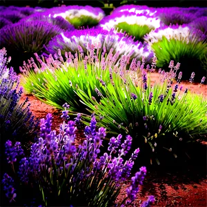Lush Lavender Garden PNG 40 PNG