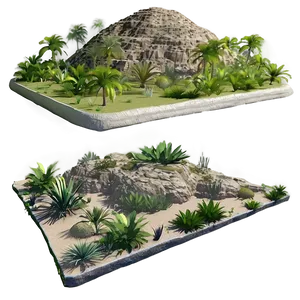Lush Mesa Oasis PNG Xpv