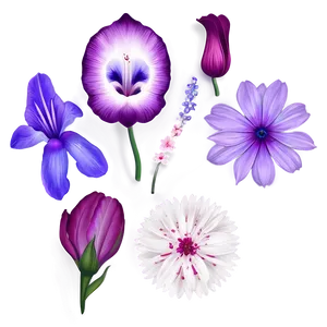"lush Petals: High-quality Flower PNG" C