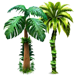 Lush Rainforest Trees PNG Ngd64