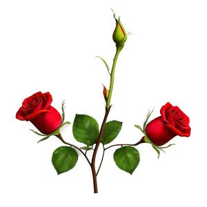 Lush Red Rose PNG 36