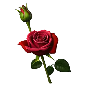 Lush Red Rose PNG Yqj79