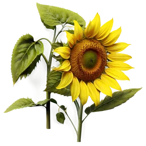 Lush Sunflower Png Kfl23 PNG image