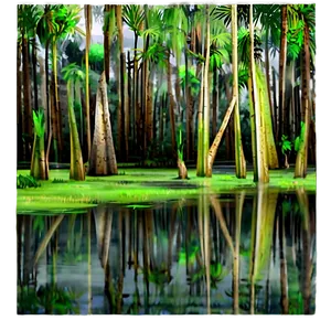 Lush Swamp Vegetation Png Fsm40 PNG image