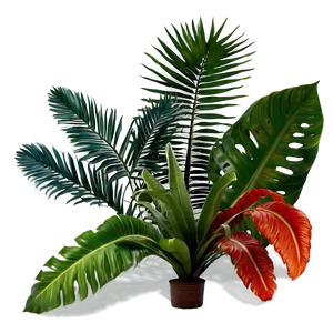 Lush Tropical Plants PNG Mjr PNG