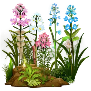 Lush Wildflower Habitat Png Dpr PNG image