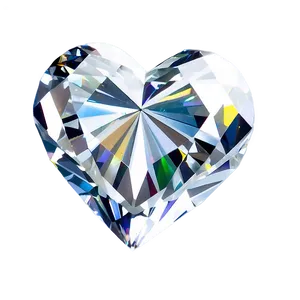 Lustrous Diamond Heart PNG Ork21 PNG