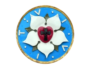 Luther Rose Symbol Clock PNG image