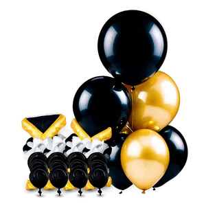 Luxe Black Gold Balloon Setup PNG 06132024 PNG