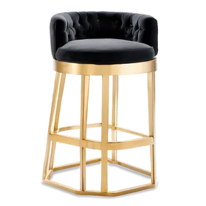 Luxe Gold Accent Barstool PNG 27 PNG