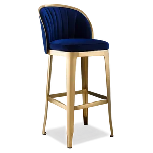Luxe Gold Accent Barstool PNG Oas PNG