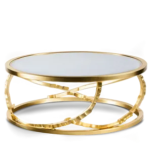 Luxe Gold Coffee Table PNG Den