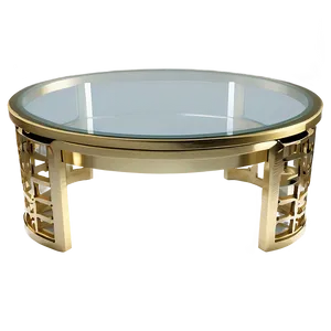 Luxe Gold Coffee Table PNG Ugr72