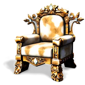 Luxe King's Throne Room Chair PNG Rdu PNG