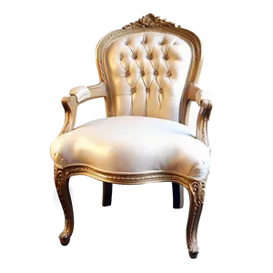Luxe Tufted Armchair PNG 66