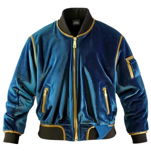 Luxe Velvet Bomber Jacket Png Cxh PNG image