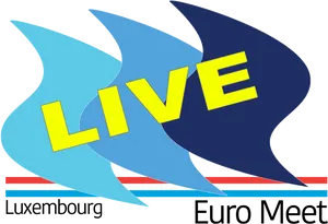 Luxembourg Euro Meet Live Event Logo PNG image